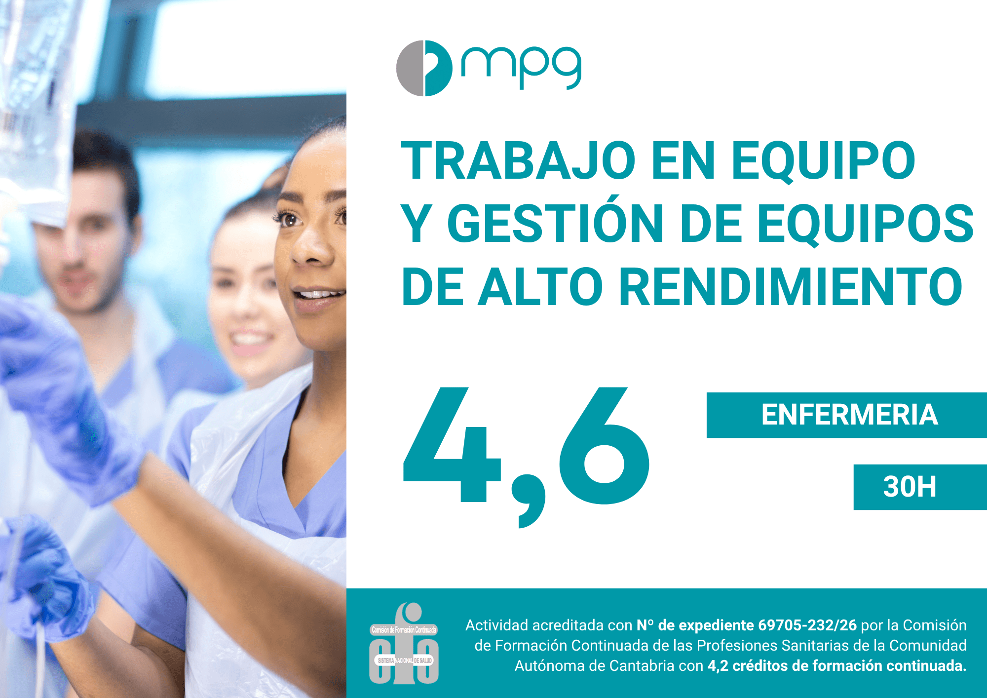 trabajo en equipo y gestión de equipos de alto rendimiento en enfermería | 4,2 cfc