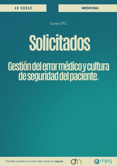 Gestión del error médico y cultura de seguridad del paciente  | Acreditación solicitada